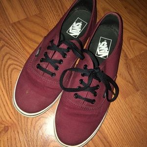 Maroon Vans